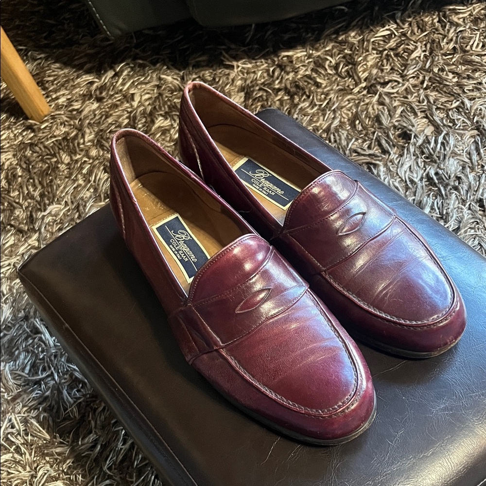 Bragano by Cole Han  Brown Leather Slip-On Loafers for Men